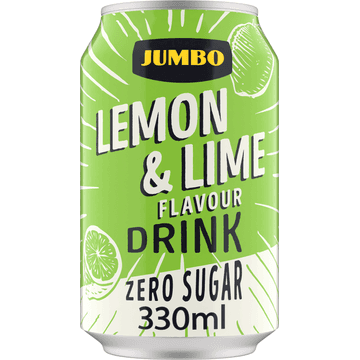 Jumbo Zero Sugar - Lemon & Lime - Blik - 330ML