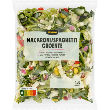 Jumbo Macaroni/Spaghetti Groente 450 g