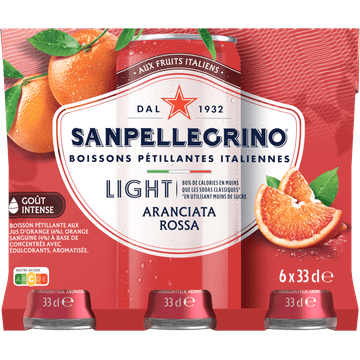 Sanpellegrino Limonade Aranciata Rossa Light 6 x 330 ml