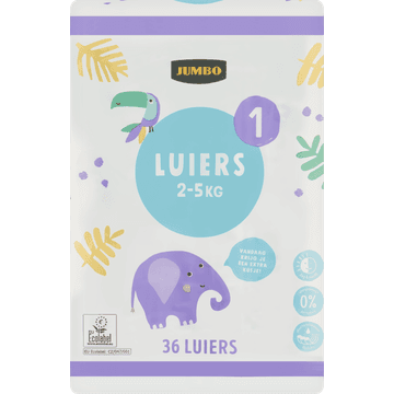 Jumbo Luiers Maat 1 2-5 kg 36 Stuks