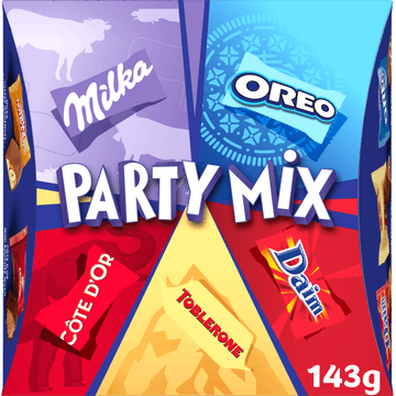 Milka Party Mix Chocolaatjes Assortiment 143g