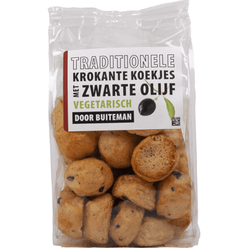 Buiteman Traditionele Krokante Koekjes met Zwarte Olijf 100 g