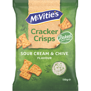 McVitie's Cracker Crisps Sour Cream & Chive Flavour 110g