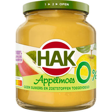 Hak Appelmoes 0% 350g