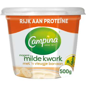 Campina Magere Milde Kwark met 'n Vleugje Banaan 500 g