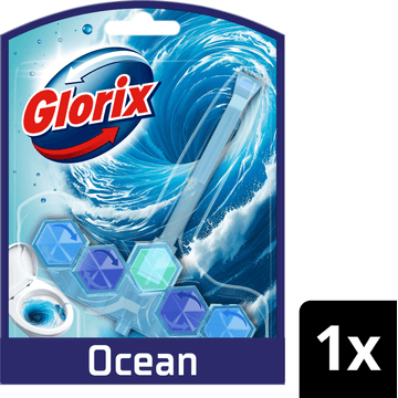 Glorix Actief Blauw Water Toiletblok Ocean 1 stuk