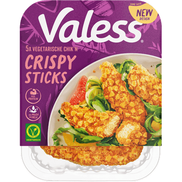 Valess Vegetarische Chik'n Crispy Sticks 5 Stuks 160 g
