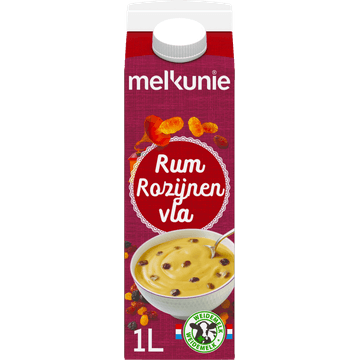 Melkunie Rum Rozijnen Vla met Zachte Rozijnen 1 L