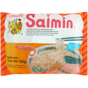 Saimin Japanse Bamie met Garnalensmaak 85 g