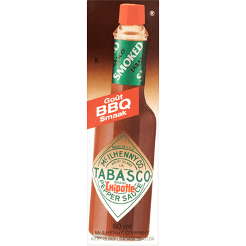 Tabasco Chipotle Pepper Sauce BBQ Smaak 60 ml
