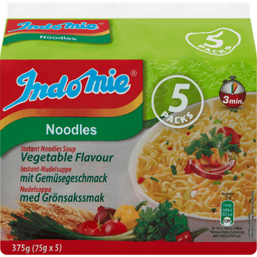 Indomie Instant Noodles Soup Vegetable Flavour 5 x 75 g