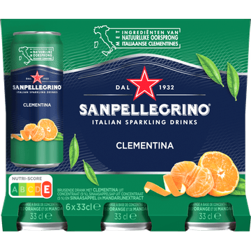 Sanpellegrino Italian Sparkling Drinks Clementina 6 x 330 ml