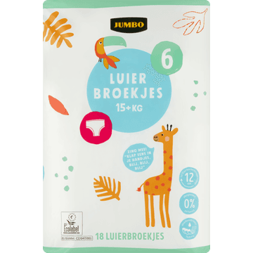 Jumbo Luierbroekjes Maat 6 15+ kg 18 Stuks