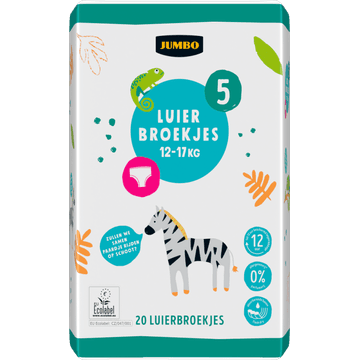 Jumbo Luierbroekjes Maat 5 12-17 kg 20 Stuks