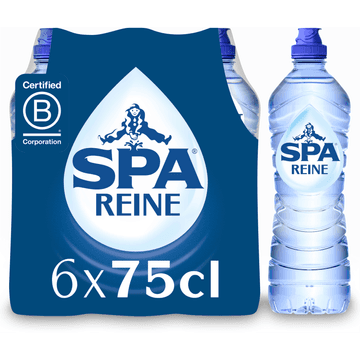 SPA REINE Natuurlijk Mineraalwater 6 x 75cl sportdop