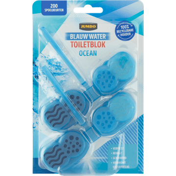 Jumbo Blauw Water Toiletblok Ocean 2 x 48 g