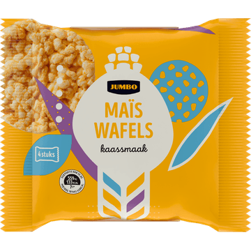 Jumbo Maïswafels Kaassmaak 16 Stuks 4 x 30,8 g
