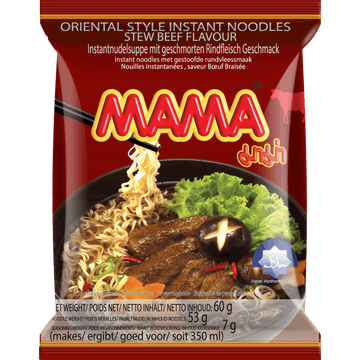 Mama Oosterse Stijl Instant Noedels Gestoofd Rundvleessmaak 60 g