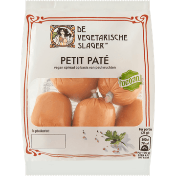 De Vegetarische Slager Petit Paté 5 Stuks 120 g