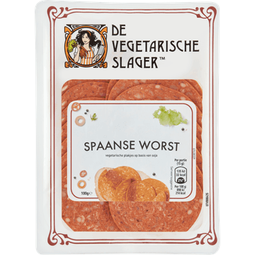 De Vegetarische Slager Spaanse Worst 100 g