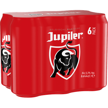 Jupiler Belgische Pils Bier Blikken 6 x 44 cl