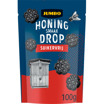 Jumbo Honing Smaak Drop Suikervrij 100 g