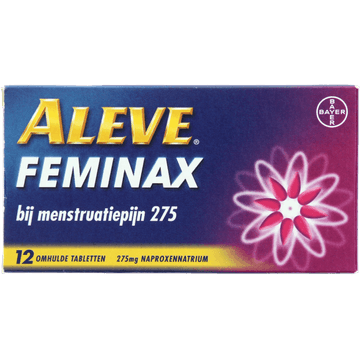 Aleve Feminax bij menstruatiepijn, 12 tabletten