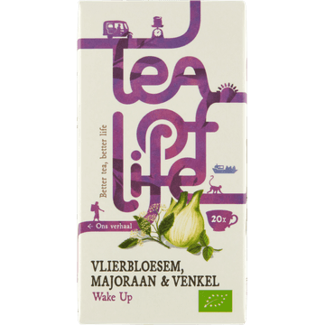 Tea of Life Vlierbloesem, Majoraan & Venkel 20 Stuks 30 g