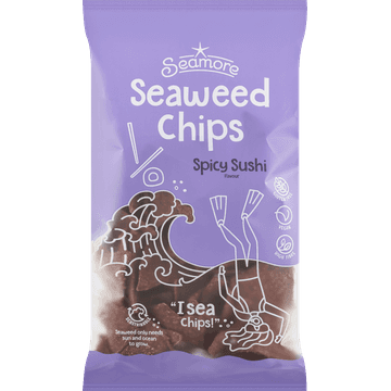 Seamore Seaweed Chips Spicy Sushi Flavour 135 g