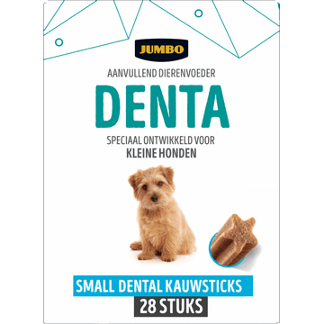 Jumbo Aanvullend Dierenvoeder Denta Small Dental Kauwsticks 28 Stuks 440 g