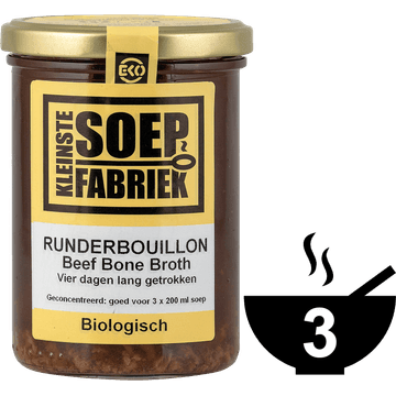 KleinsteSoepFabriek Runderbouillon Biologisch 400 ml