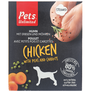 Pets Unlimited Natvoeding Hond Kip (395 gram)