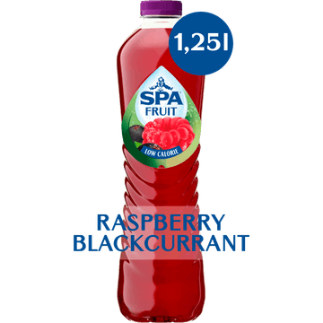 SPA FRUIT Niet-Bruisende Fruitige Frisdrank Raspberry Blackcurrant 1,25 L