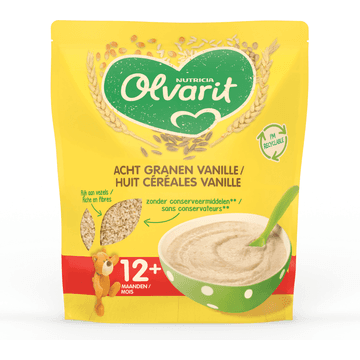 Olvarit Acht Granen met Vanillesmaak 12+ Maanden 200 g