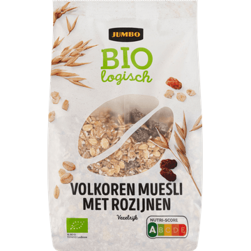 Jumbo Biologisch Volkoren Muesli met Rozijnen 500 g