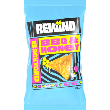 Rewind BBQ & Honey Thin and Crispy Corn Chips 160 g