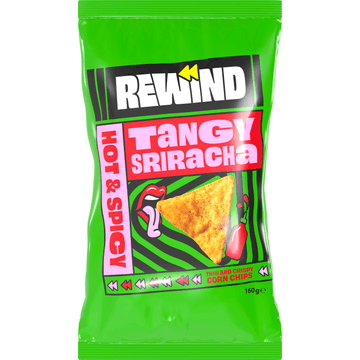 Rewind Tangy Sriracha Thin and Crispy Corn Chips 160 g