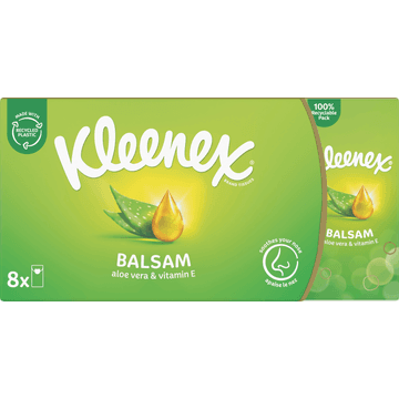Kleenex Balsam Aloe Vera & Vitamin E 8 Stuks