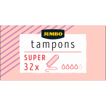 Jumbo Tampons Super 32 Stuks