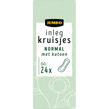 Jumbo Inlegkruisjes Normal met Katoen 24 Stuks