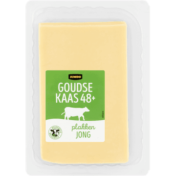 Jumbo Goudse Kaas 48+ Jong Plakken 190 g