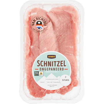 Jumbo Schnitzel Ongepaneerd Varkensvlees 2 Stuks