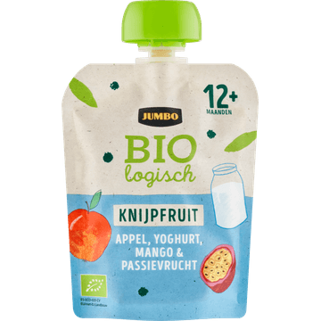 Jumbo Biologisch Knijpfruit Appel Yoghurt Passiefruit 12+ Maanden 90 g