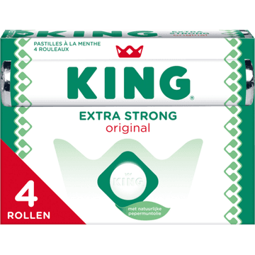KING Pepermunt Extra Strong Original 4-Pack 4 x 44 g
