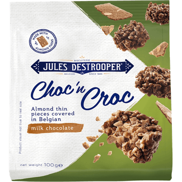 Jules Destrooper Choc'n Croc Milk Chocolate 100 g