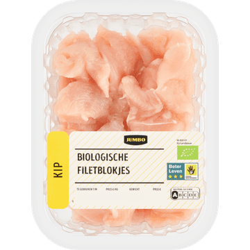 Jumbo Biologische Kipfiletblokjes ca. 200 g
