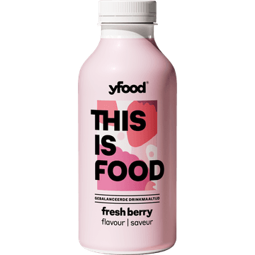 YFood Gebalanceerde Drinkmaaltijd Fresh Berry 500 ml