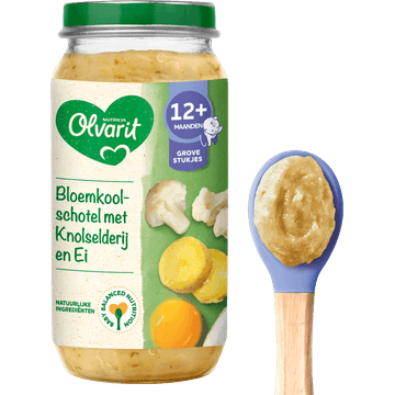 Olvarit 12+ Maanden Bloemkoolschotel Knolselderij Ei 250g