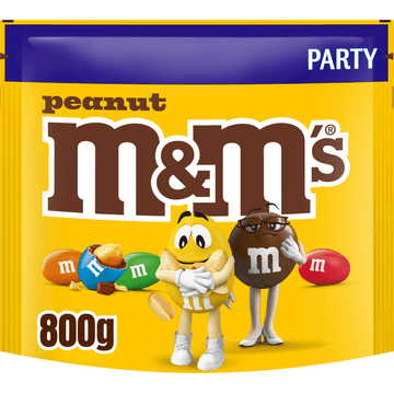 M&M'S Pinda chocolade snoepjes partyzak 800g
