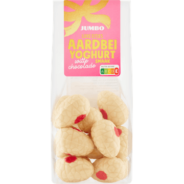 Jumbo Luxe Paaseitjes Aardbei Yoghurtsmaak Witte Chocolade 150 g